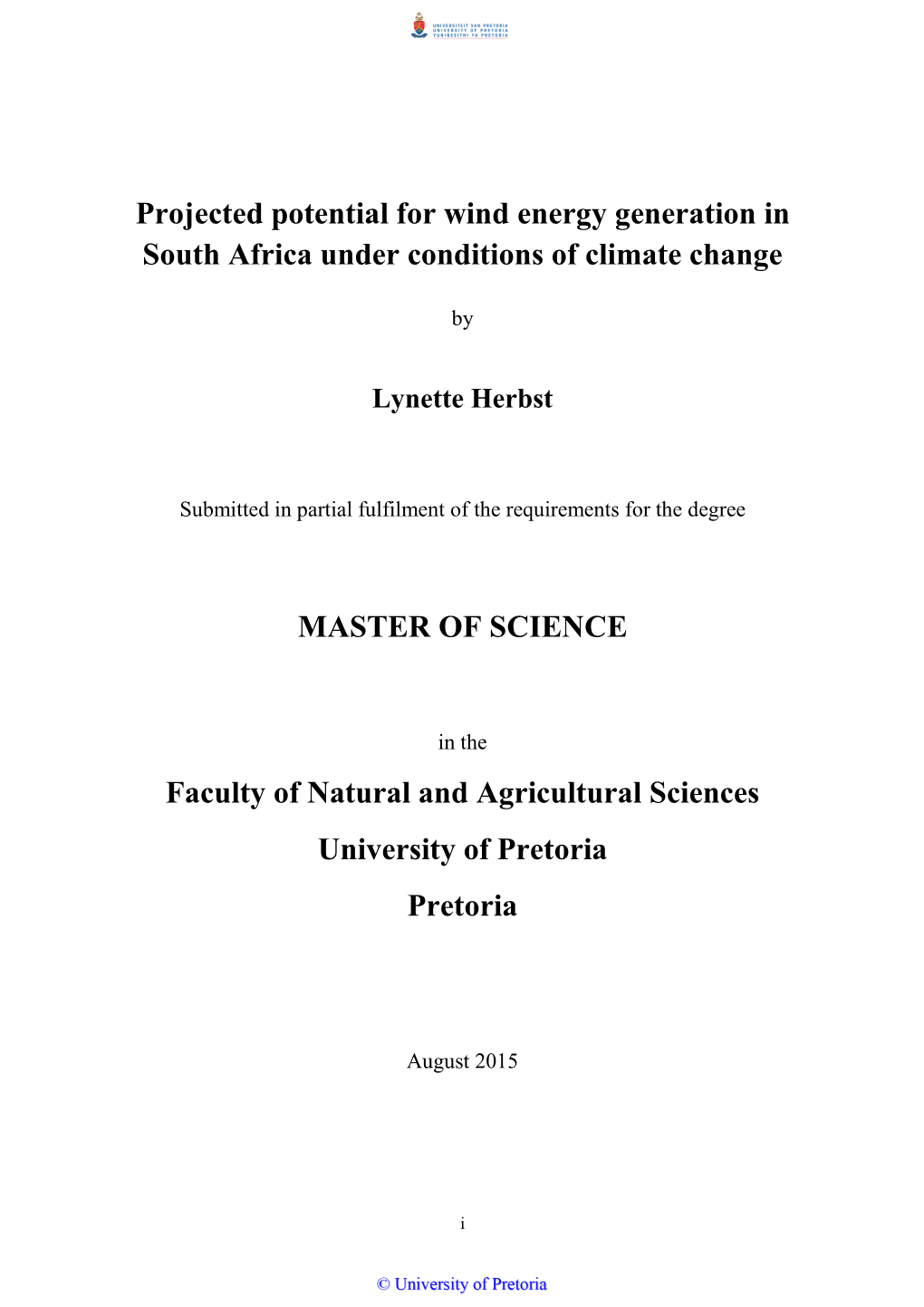 Climate Change Impacts on Southern African Wind Energy Resources