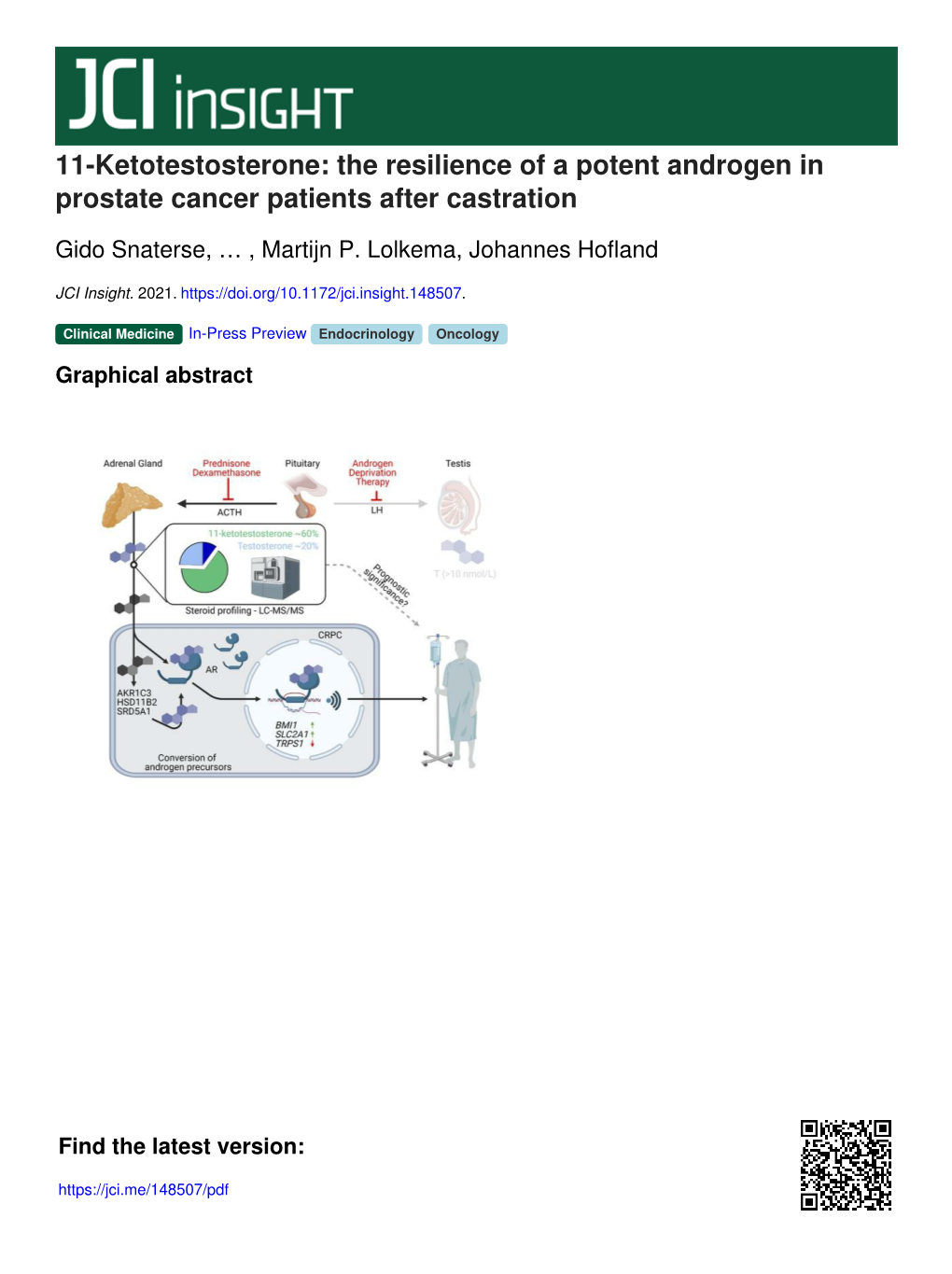 The Resilience of a Potent Androgen in Prostate Cancer Patients After Castration