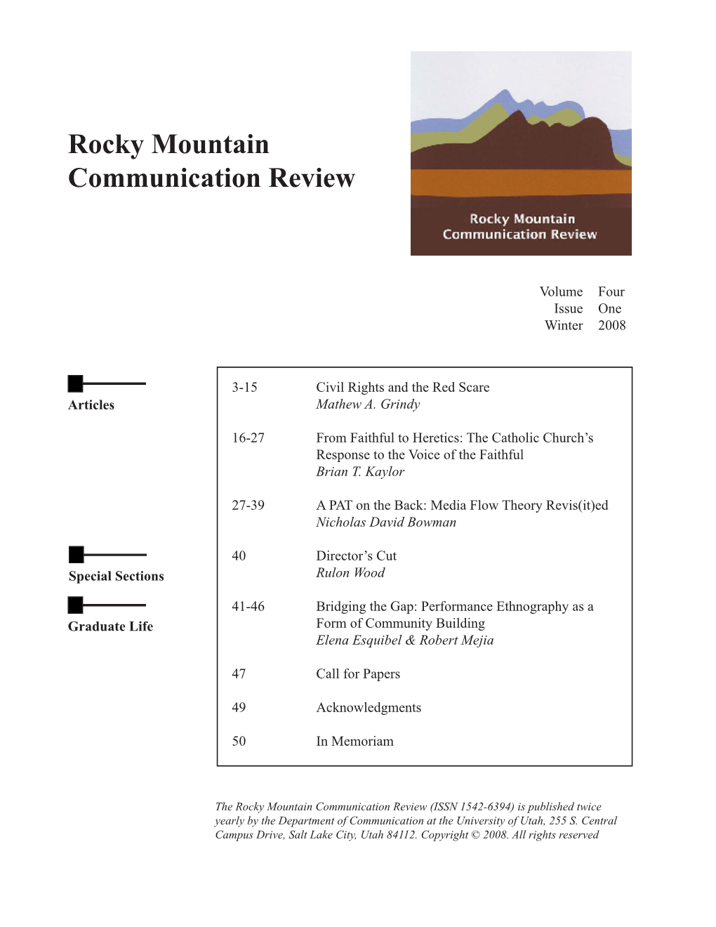 Rocky Mountain Communication Review