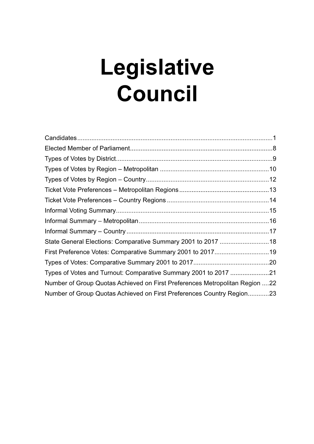 Legislative Council