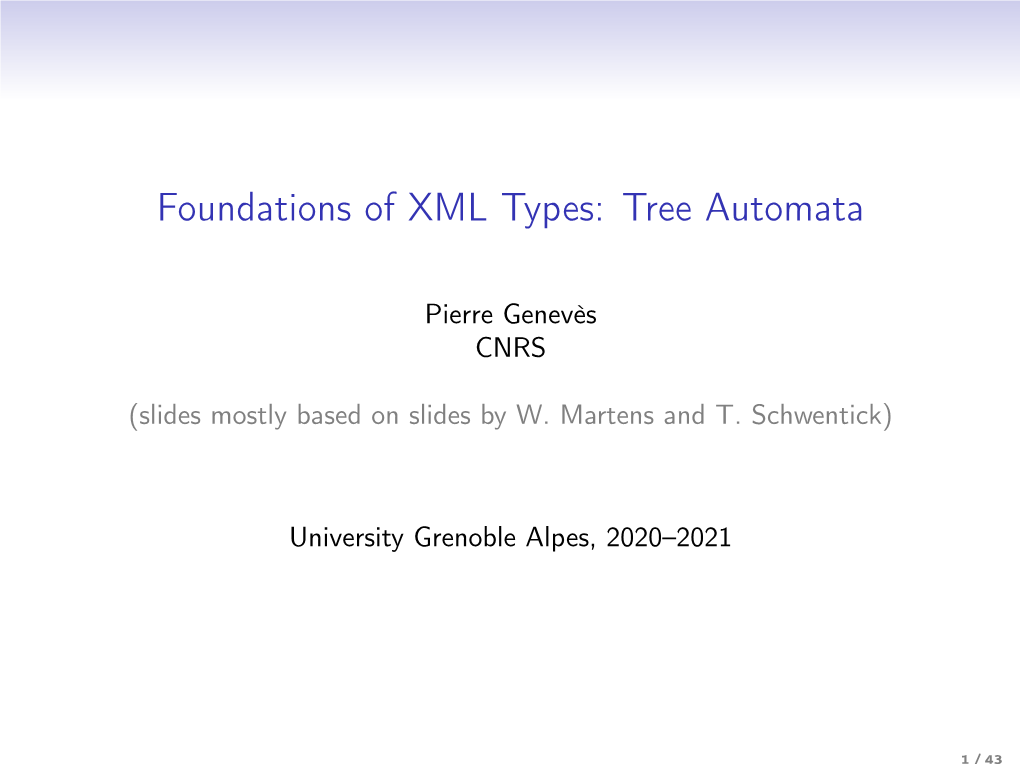 Tree Automata