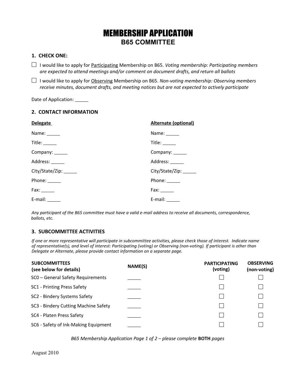 Membership Application s3