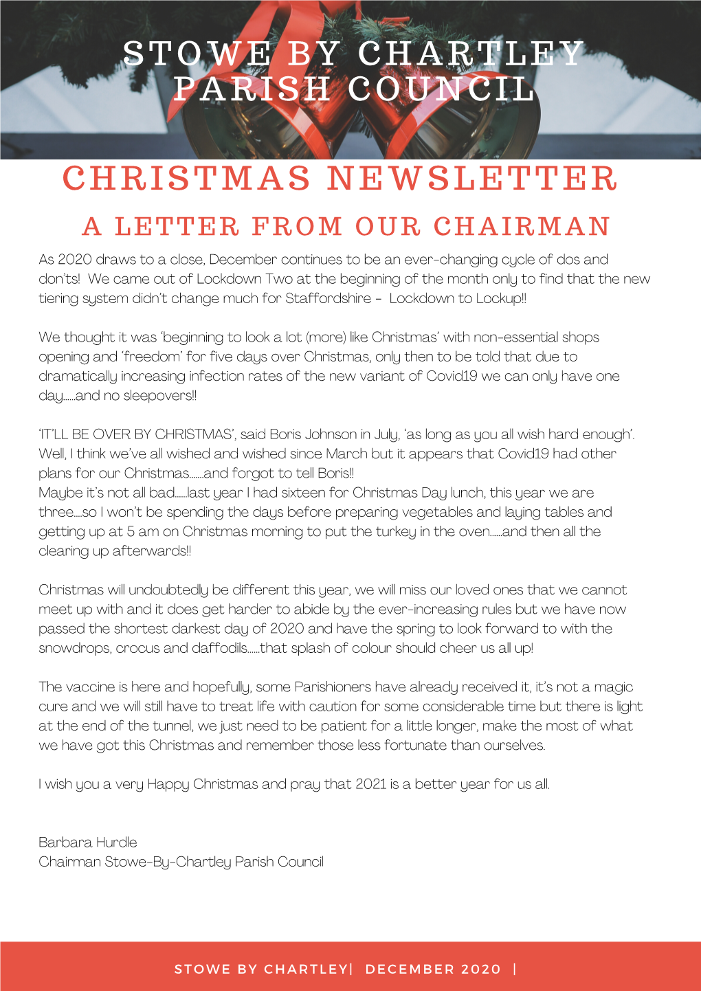 SBC Christmas Newsletter
