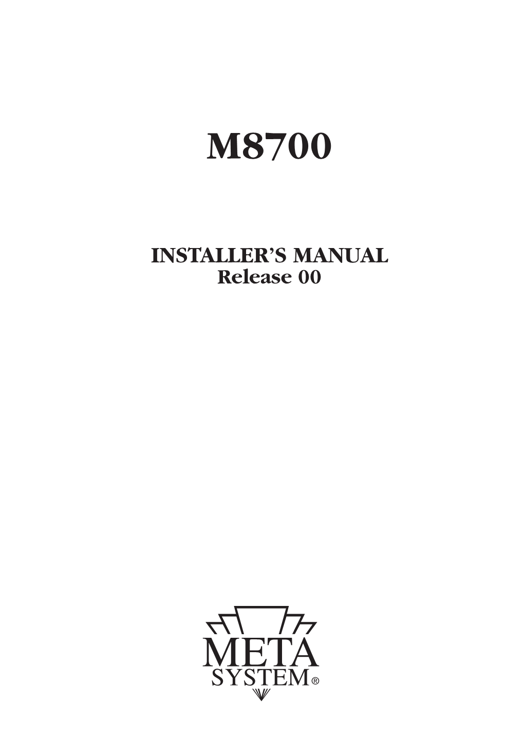 Installer's Manual