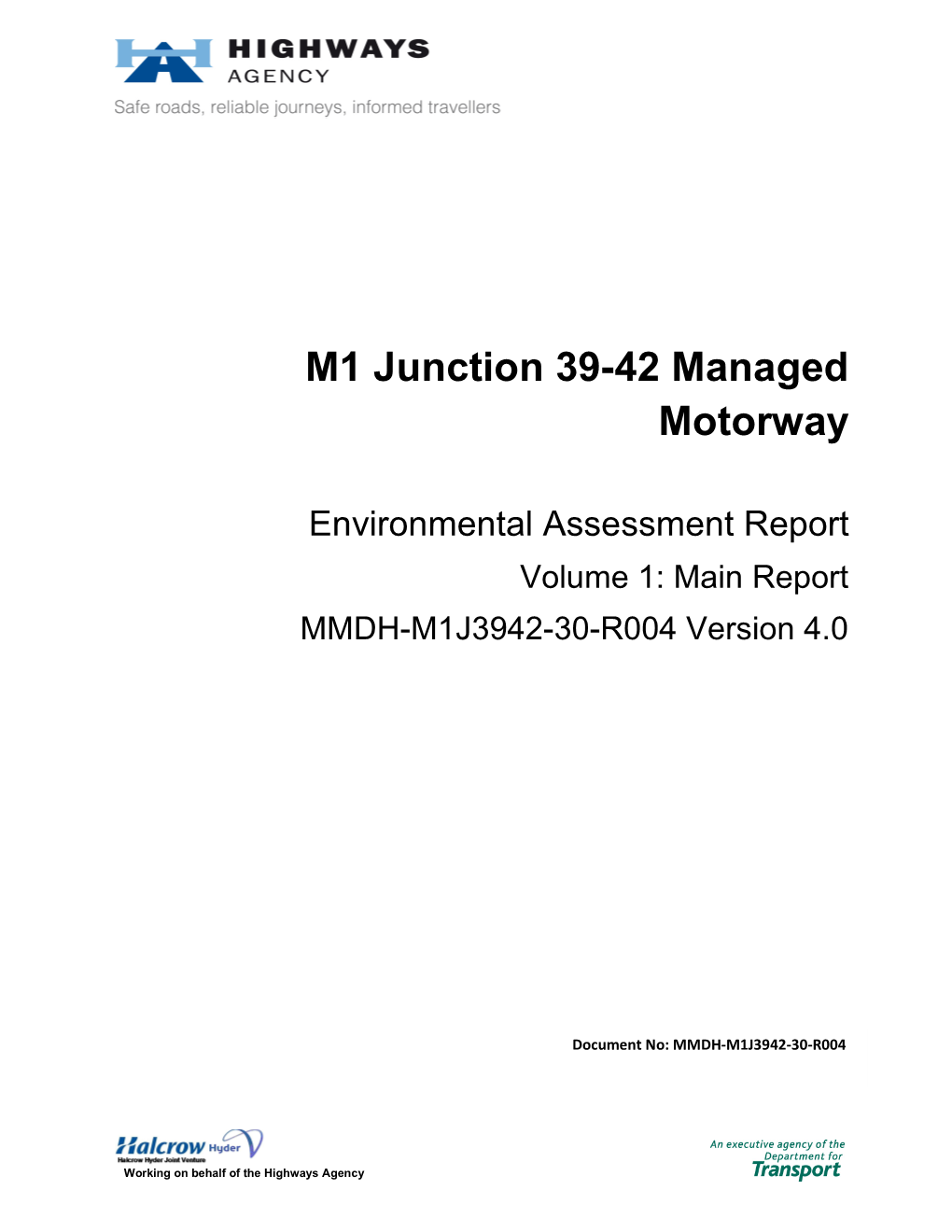 M1 Junction 39-42 Managed Motorway