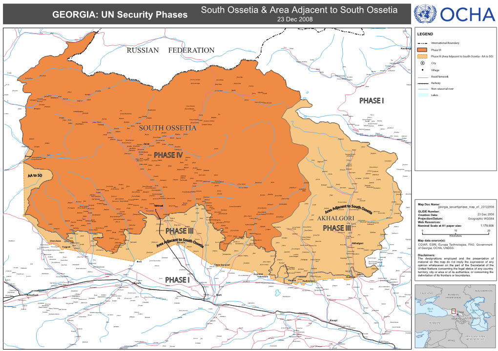 GEORGIA: UN Security Phases 23 Dec 2008