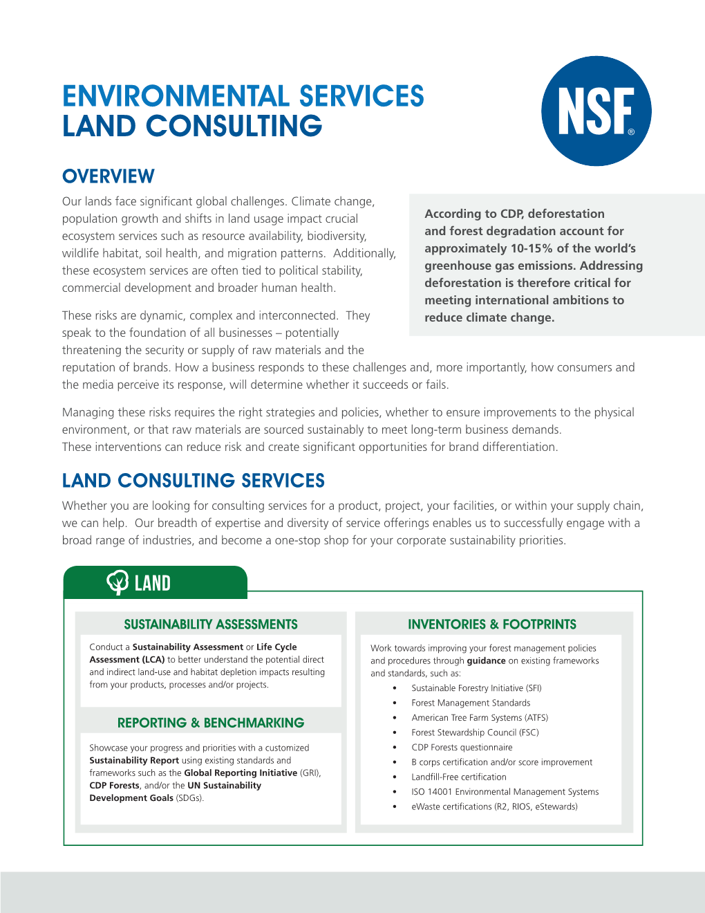 Environmental Services Land Consulting