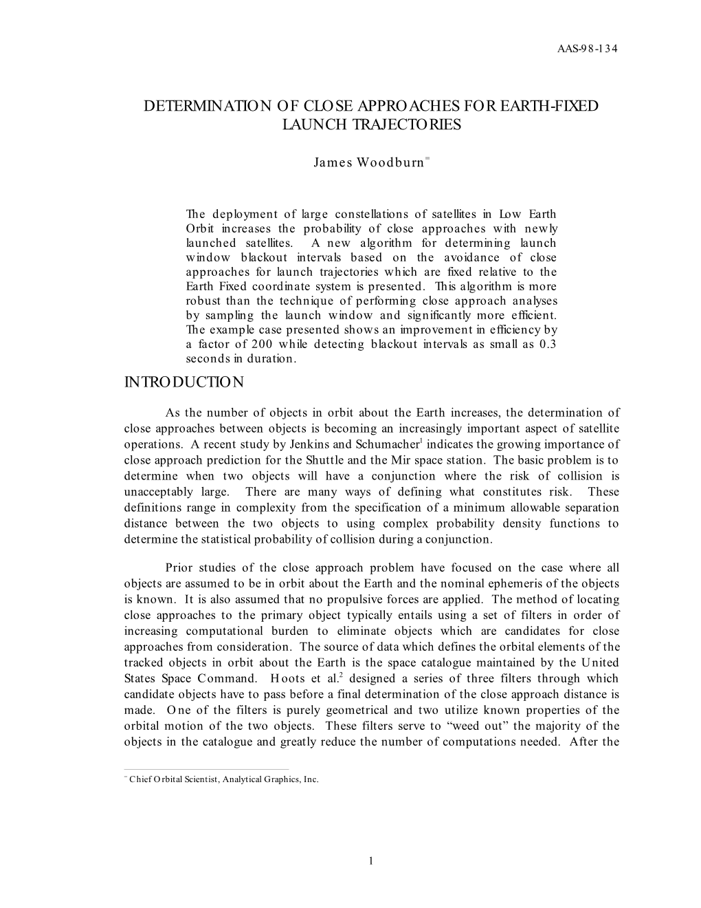 Determination of Close Approaches for Earth-Fixed Launch Trajectories