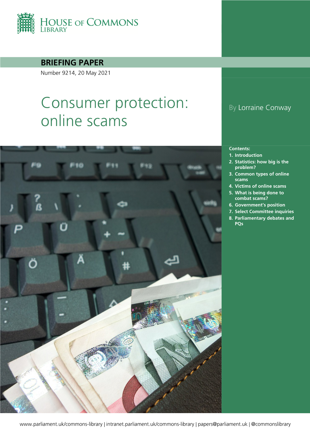 Consumer Protection: Online Scams