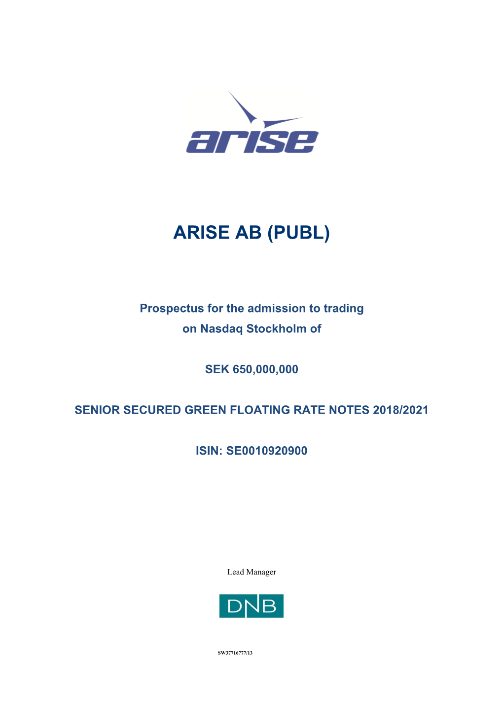 Arise Ab (Publ)