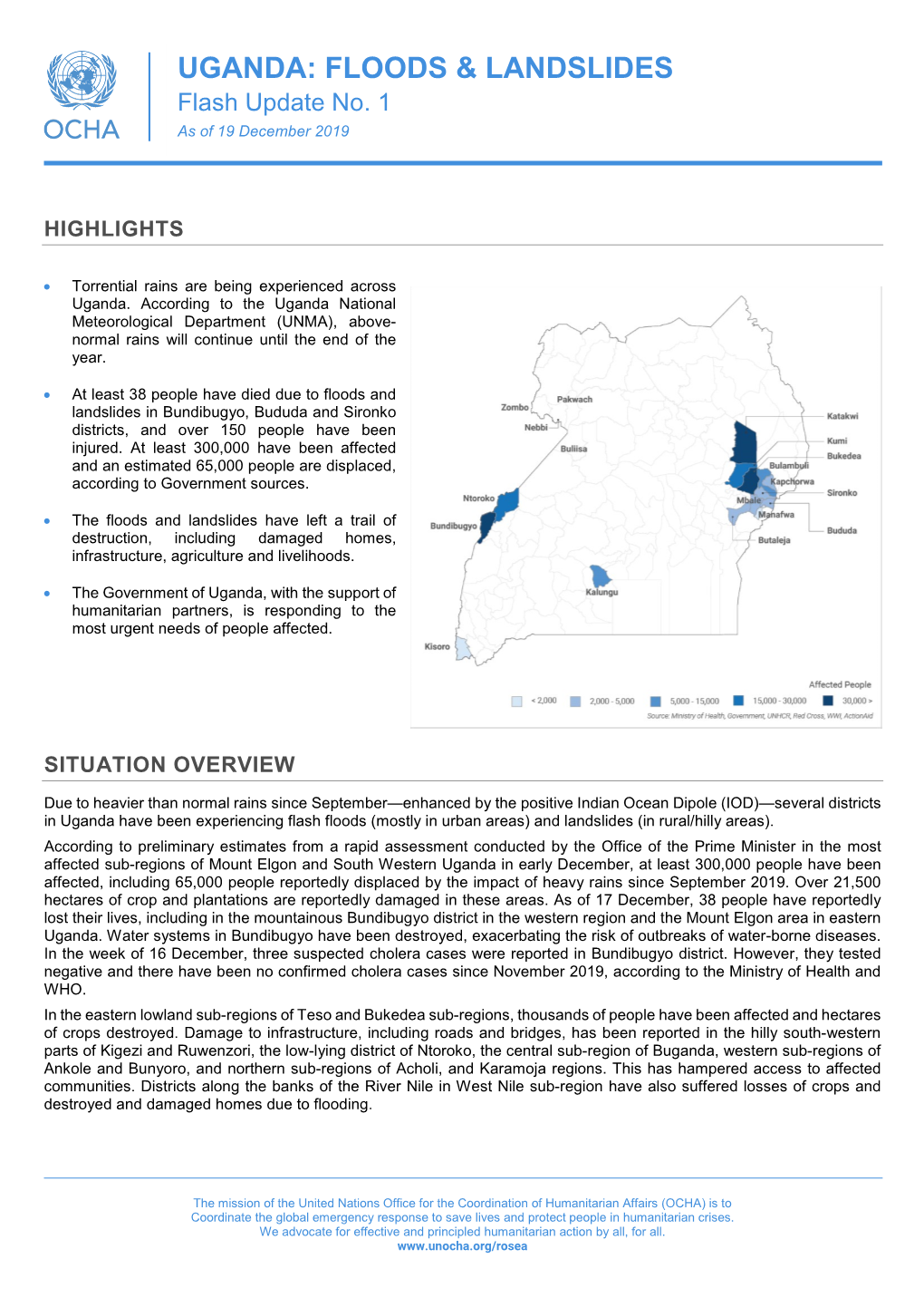 Uganda: Floods & Landslides