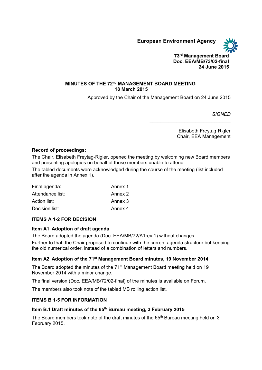 73Rd Management Board Doc