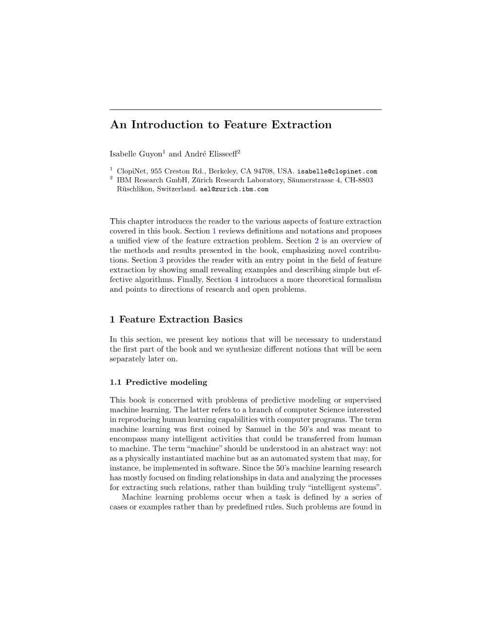 An Introduction to Feature Extraction