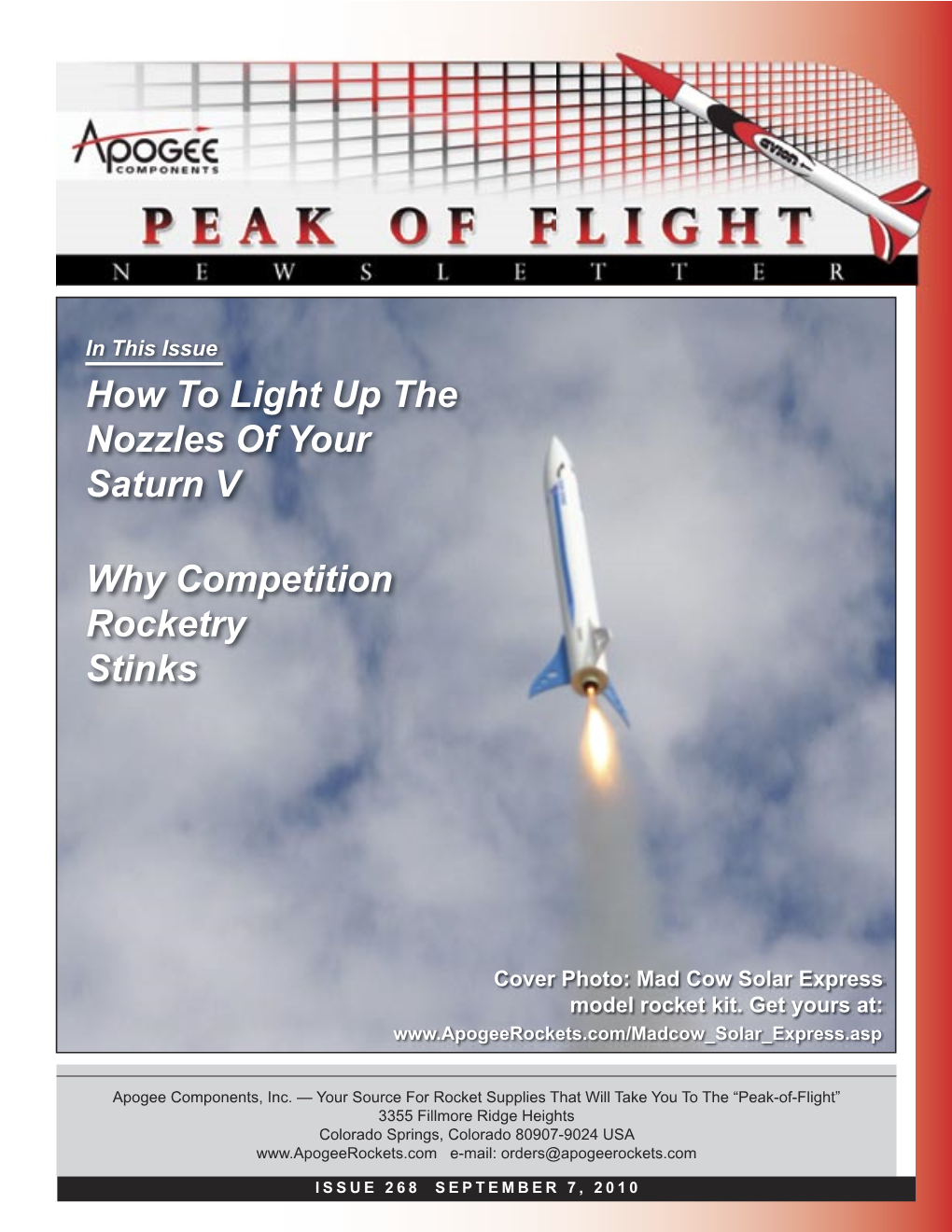 How to Light up the Nozzles of Your Saturn V Why Competition Rocketry Stinks
