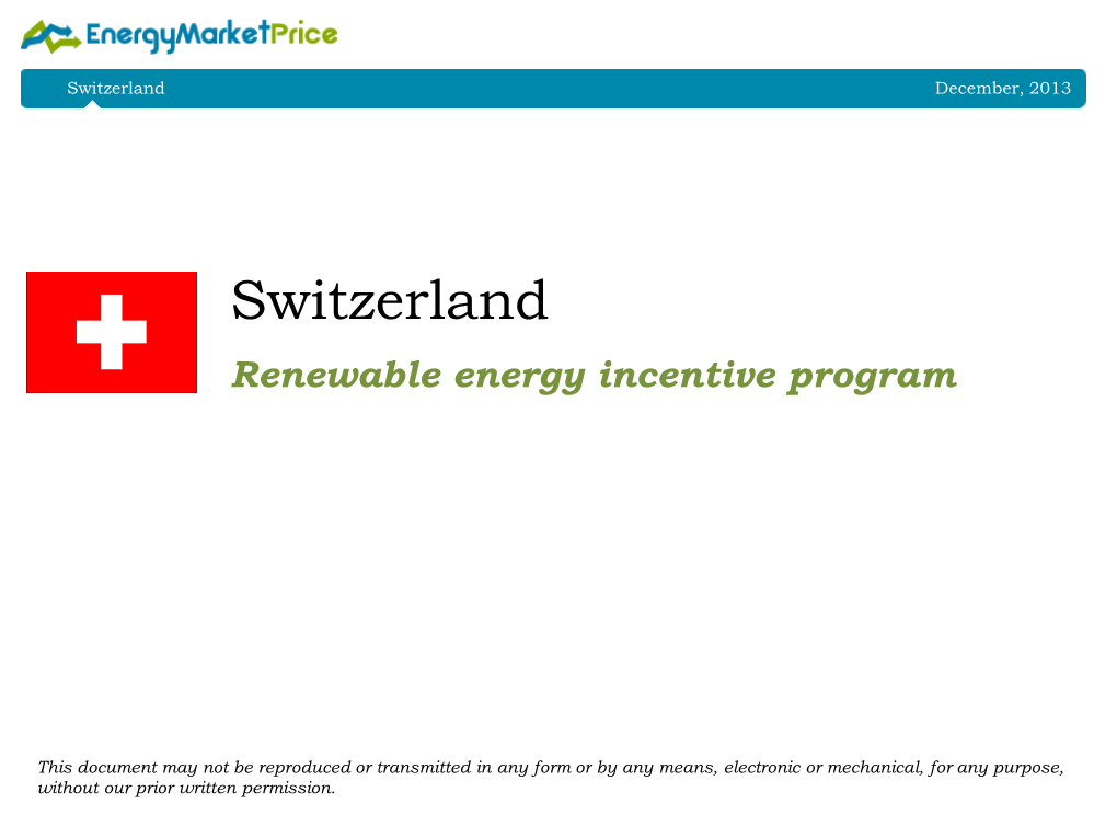 Renewable Energy Switzerland