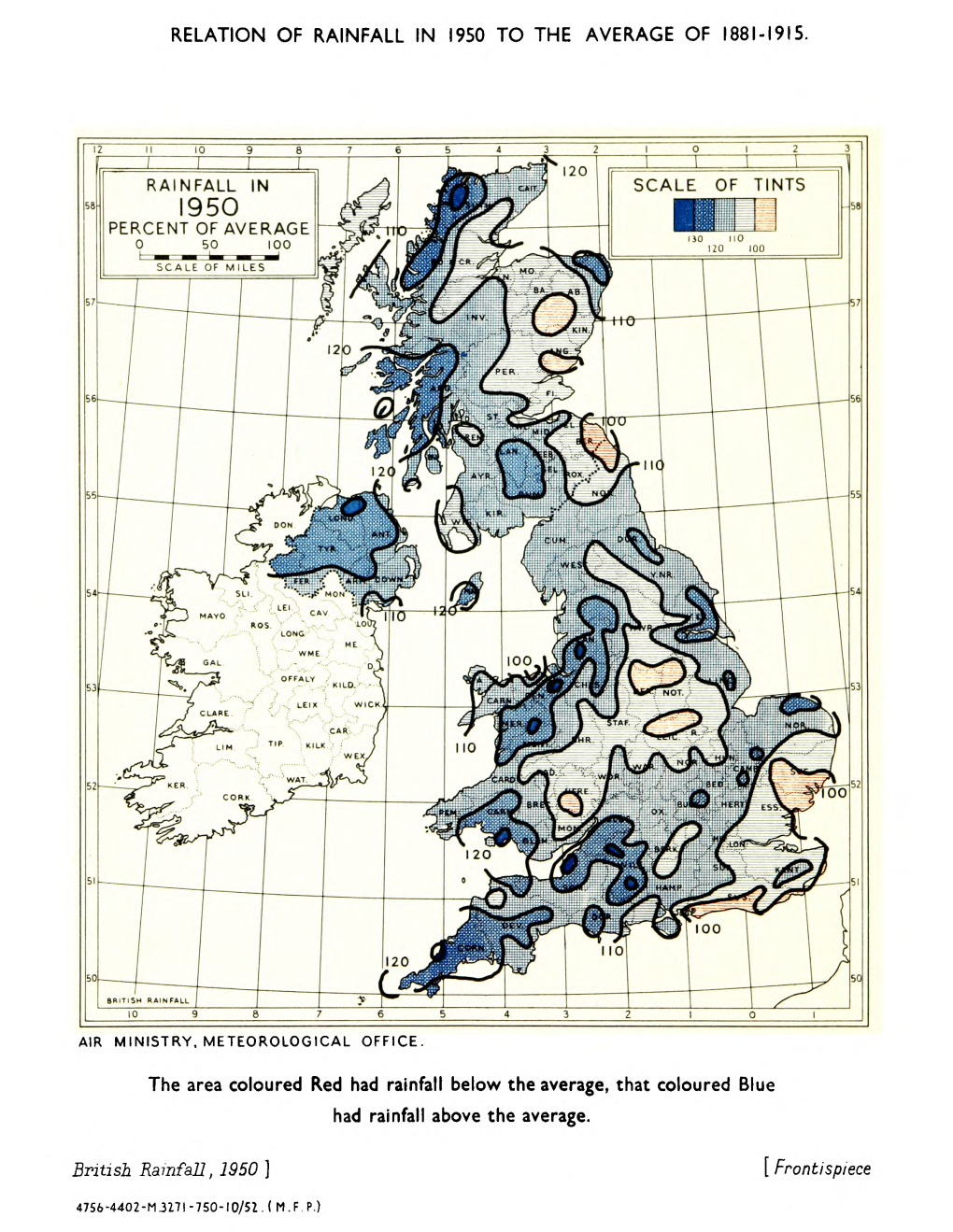 British Rainfall 1950