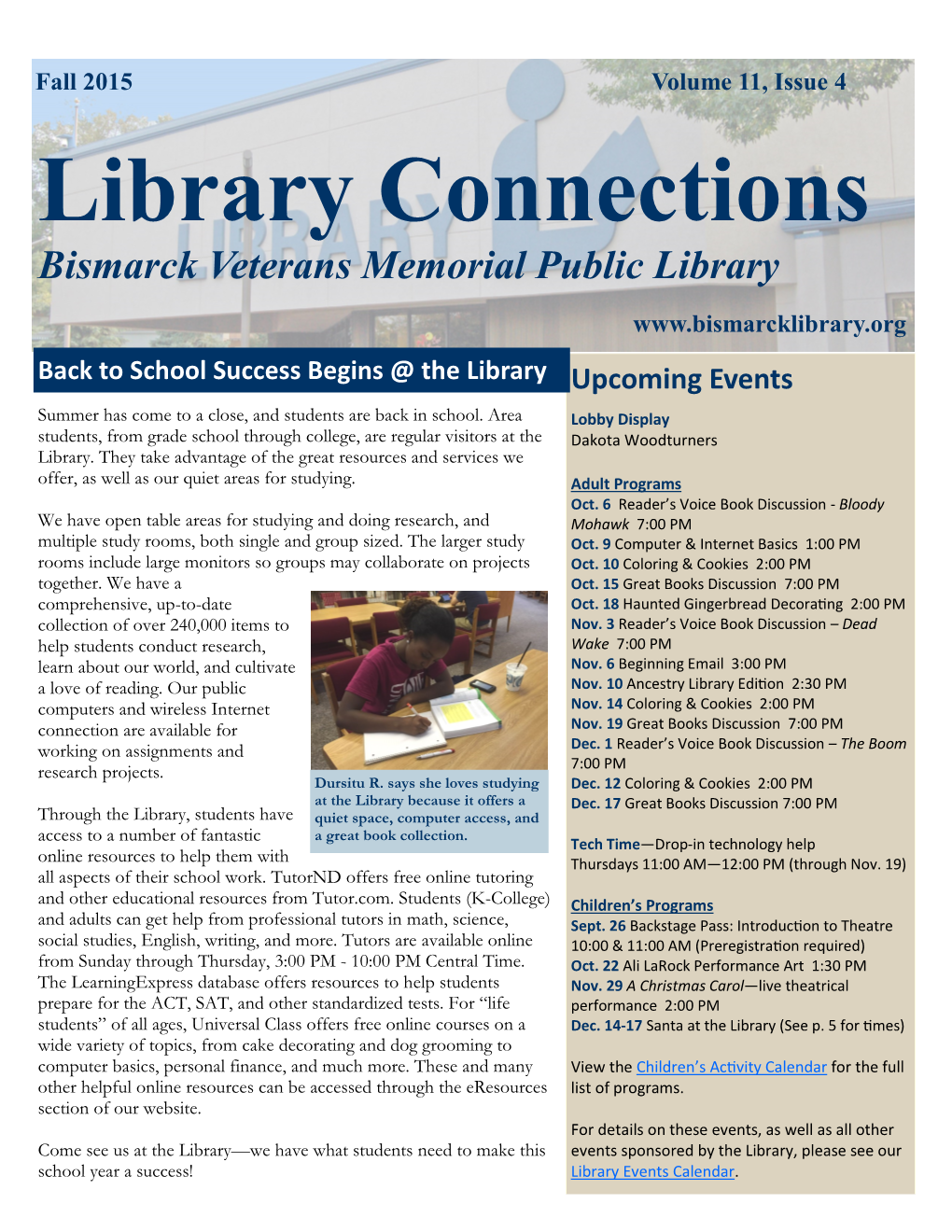 Library Connections Bismarck Veterans Memorial Public Library