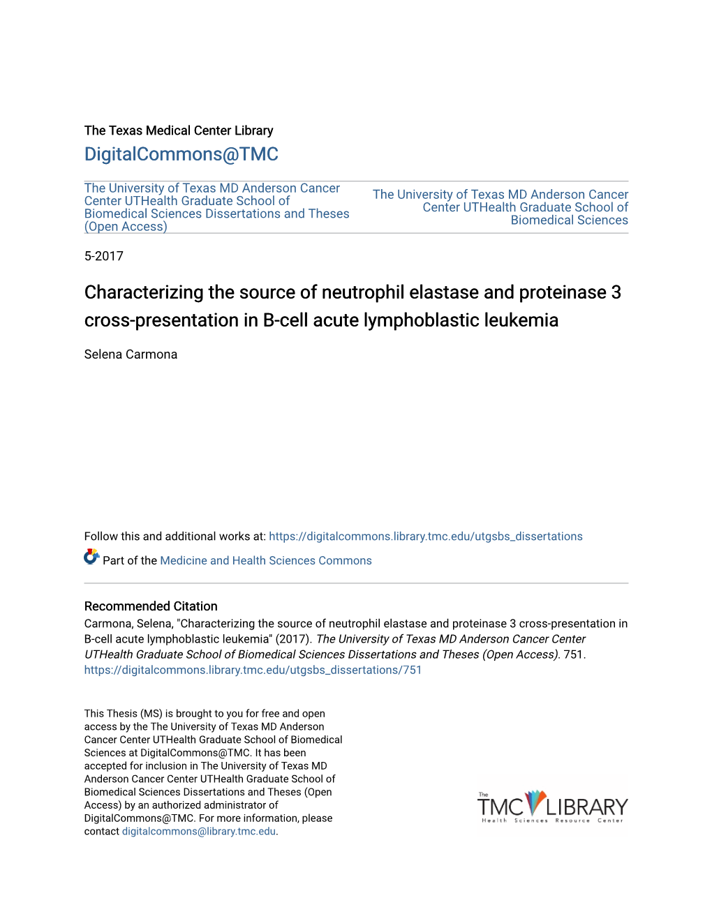 Characterizing the Source of Neutrophil Elastase and Proteinase 3 Cross-Presentation in B-Cell Acute Lymphoblastic Leukemia