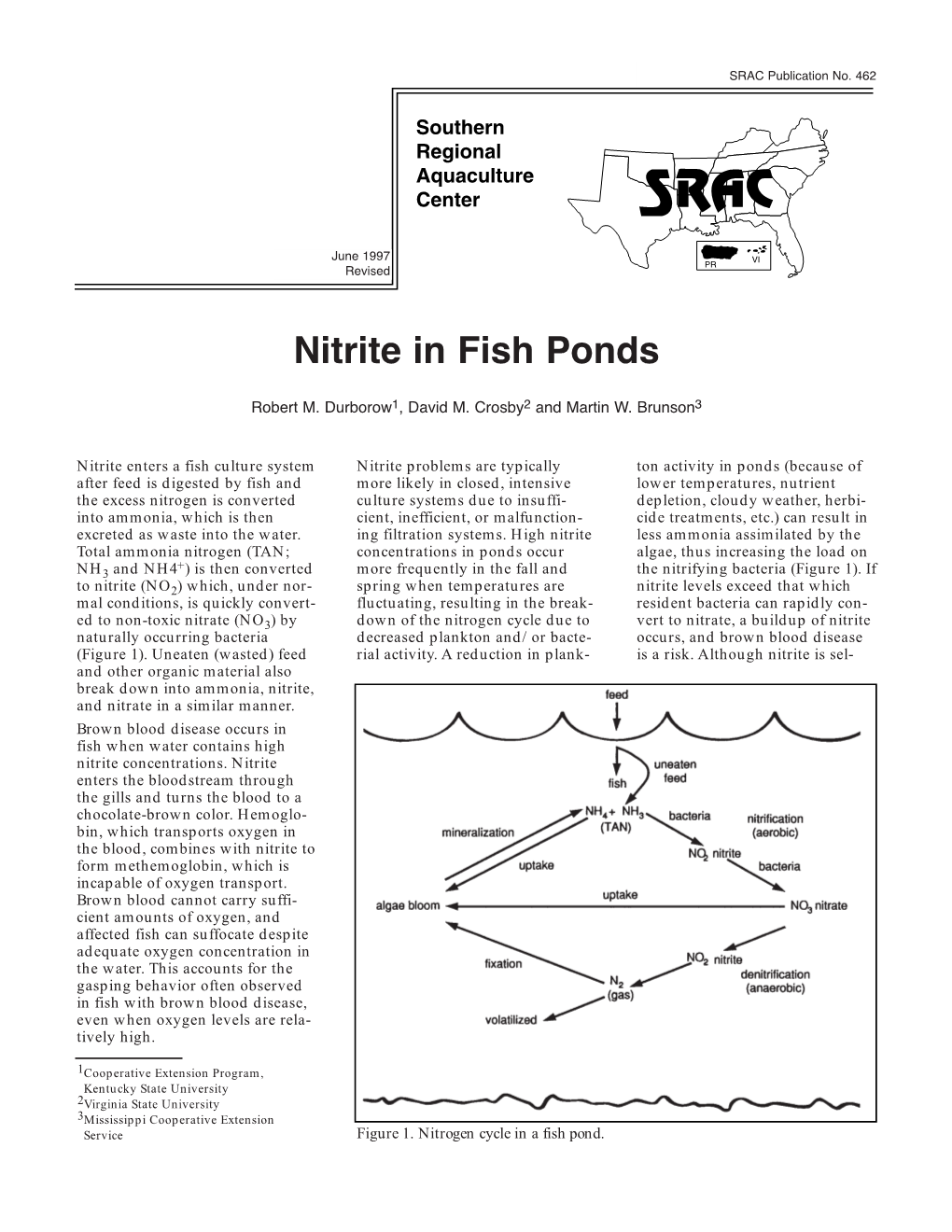 Nitrite in Fish Ponds