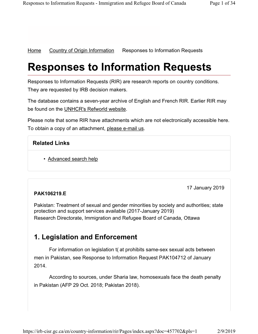 Pakistan: Treatment of Sexual and Gender Minorities by Society And