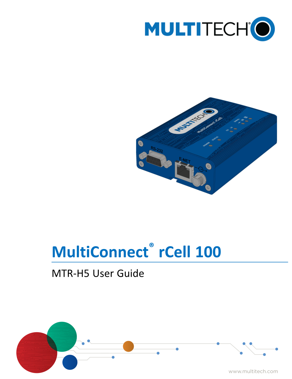 Multiconnect® Rcell 100 Series MTR-H5 Router User Guide