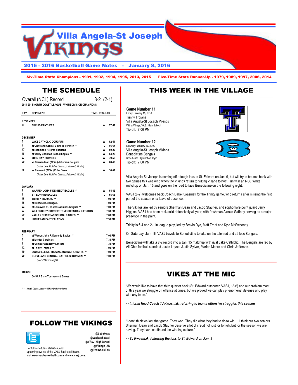 2015-16 VASJ Game Notes Week 8