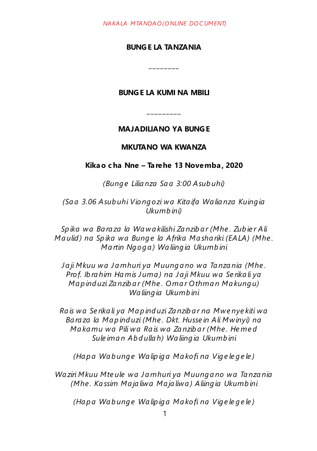 Nakala Mtandao(Online Document)