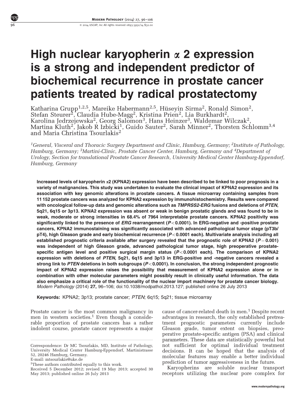 2 Expression Is a Strong and Independent Predictor Of