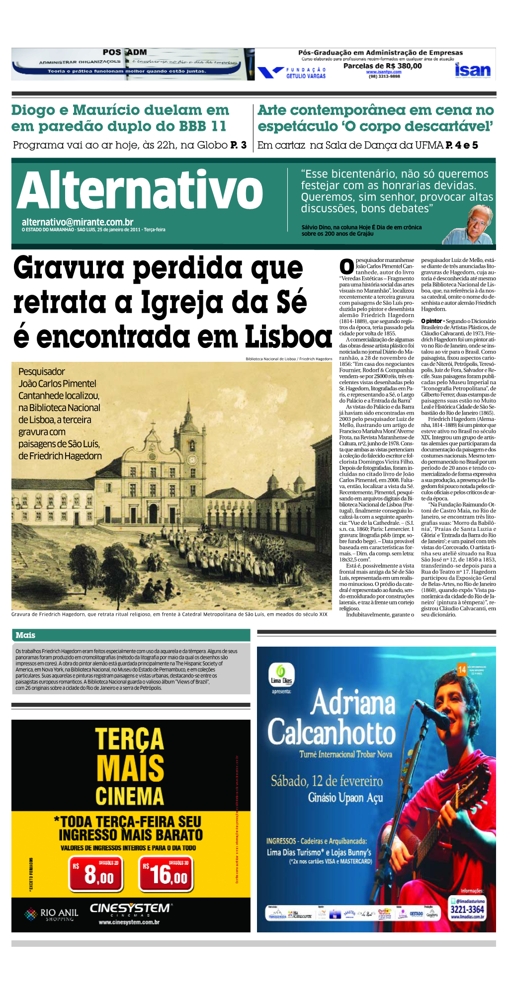 Gravura Perdida Que Retrata a Igreja Da Sé É Encontrada Em Lisboa