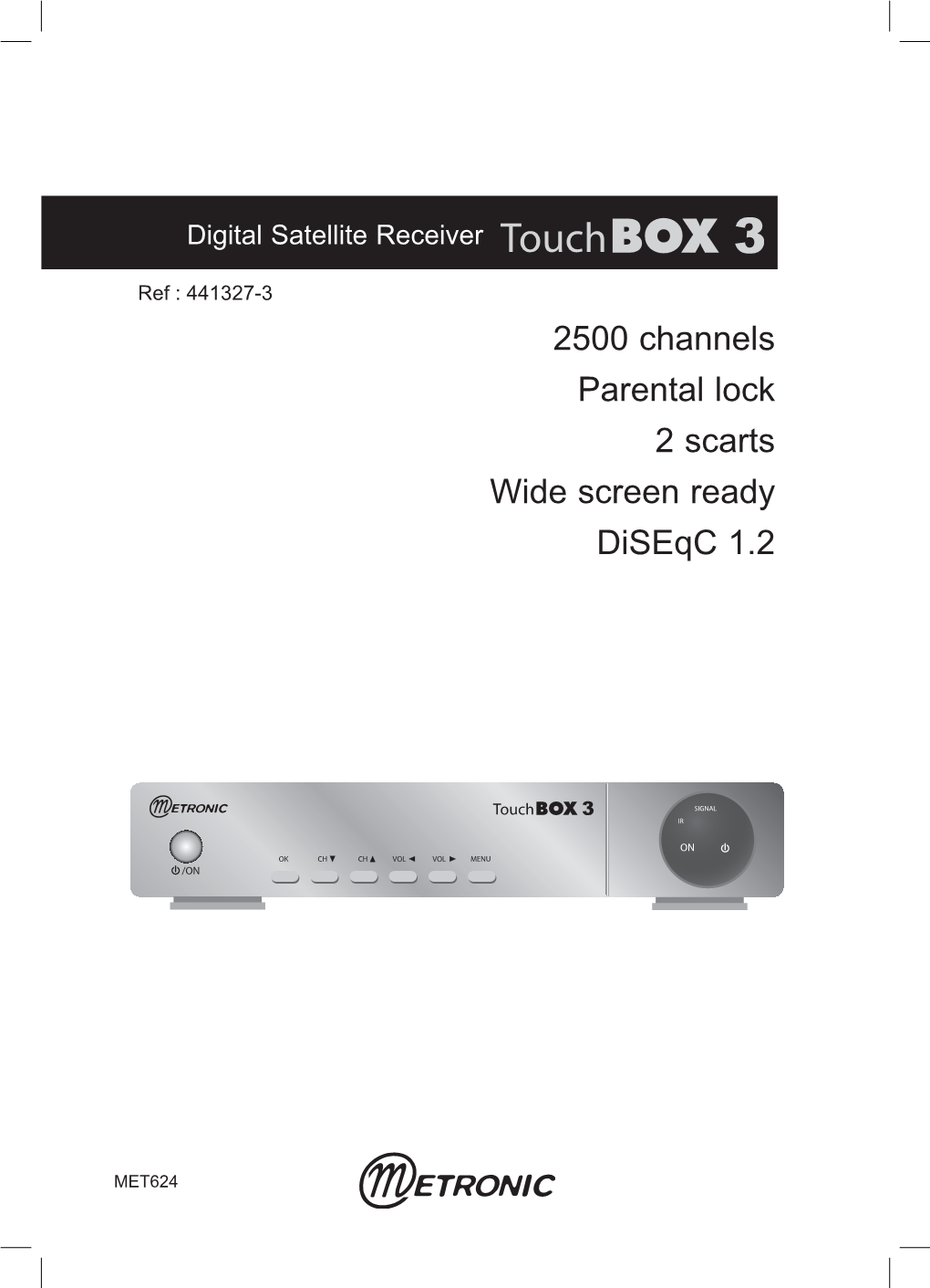 2500 Channels Parental Lock 2 Scarts Wide Screen Ready Diseqc 1.2