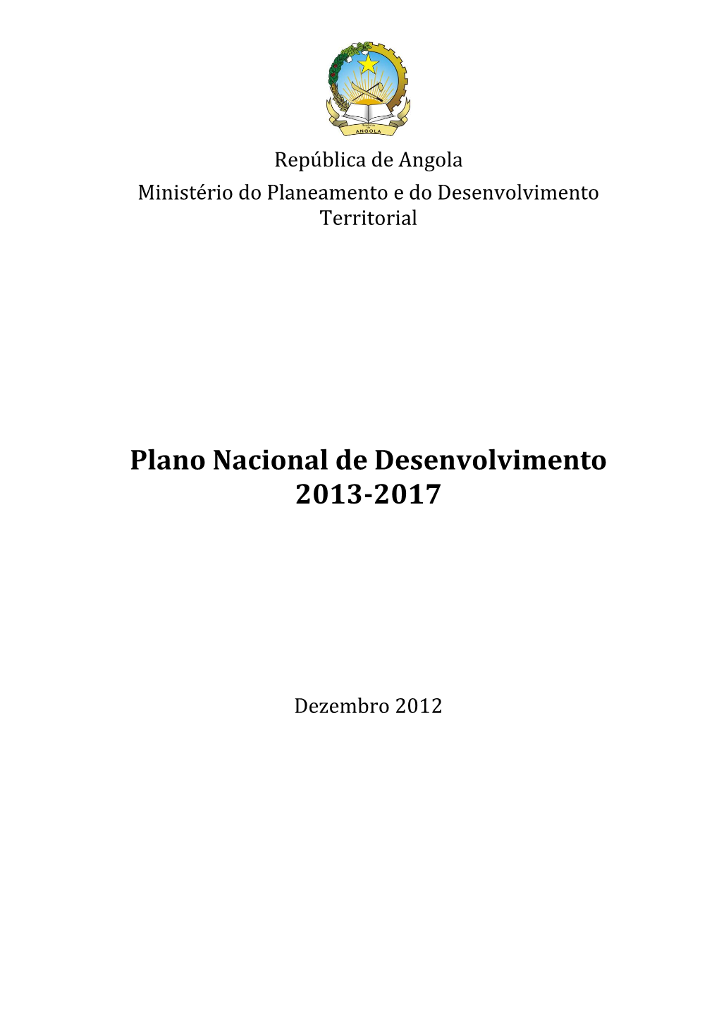 Plano Nacional De Desenvolvimento 2013-2017