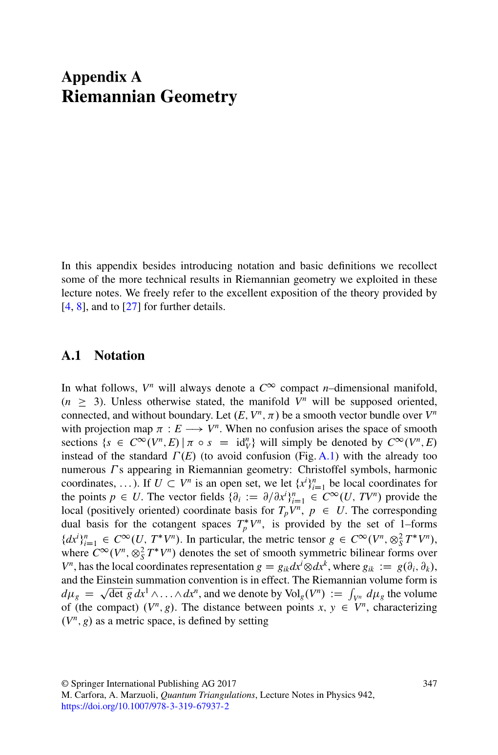 Riemannian Geometry