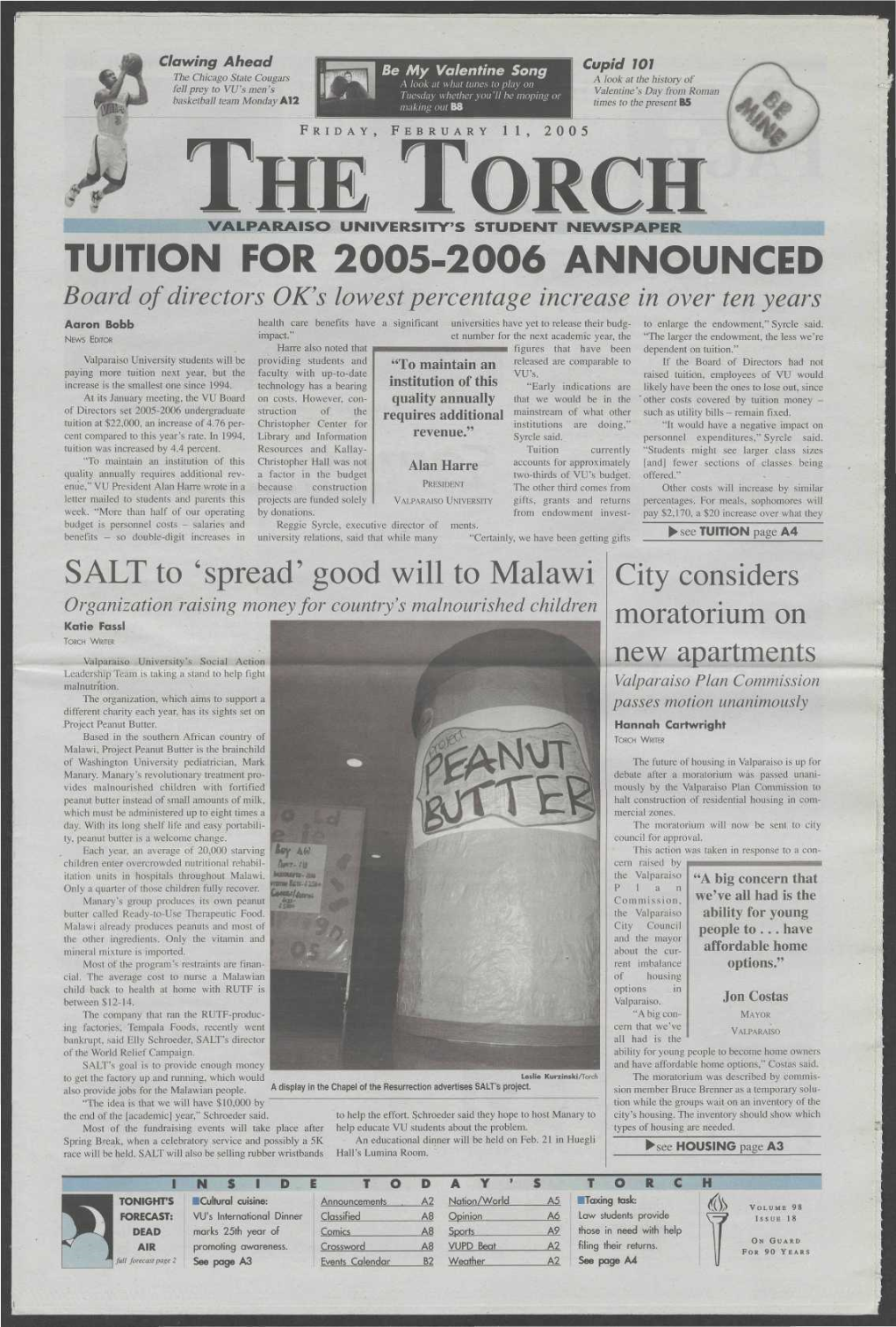 Tuition for 2005-2006 Announced