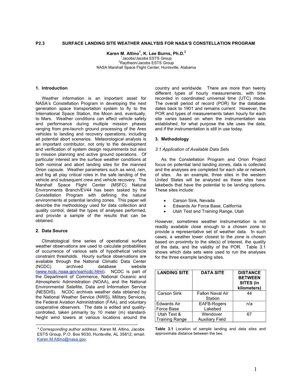 Poster P10.8, Twelfth AMS Conference on Aviation and Range Meteorology, Atlanta, GA, 29 January - 2 February 2006