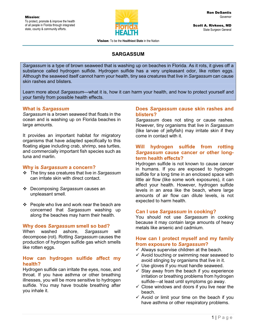 Why Does Sargassum Smell So Bad? How Can Hydrogen Sulfide Affect My