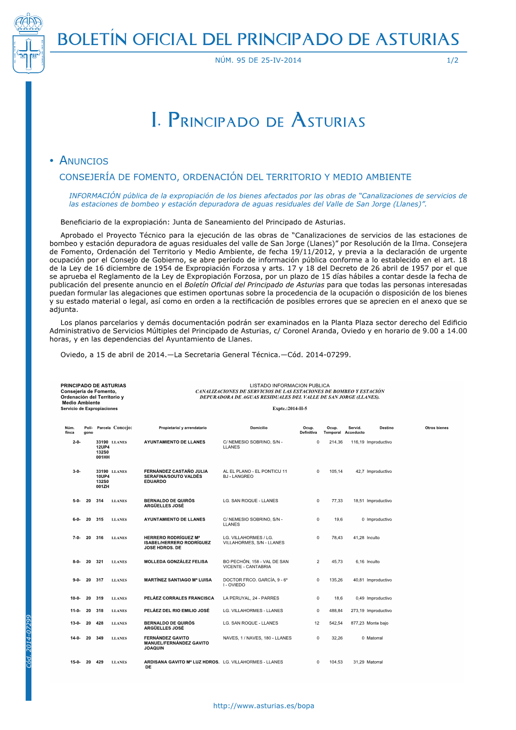 Boletín Oficial Del Principado De Asturias