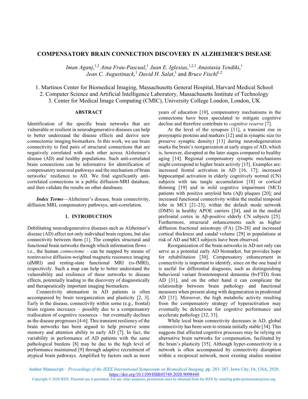 Compensatory Brain Connection Discovery in Alzheimer's Disease