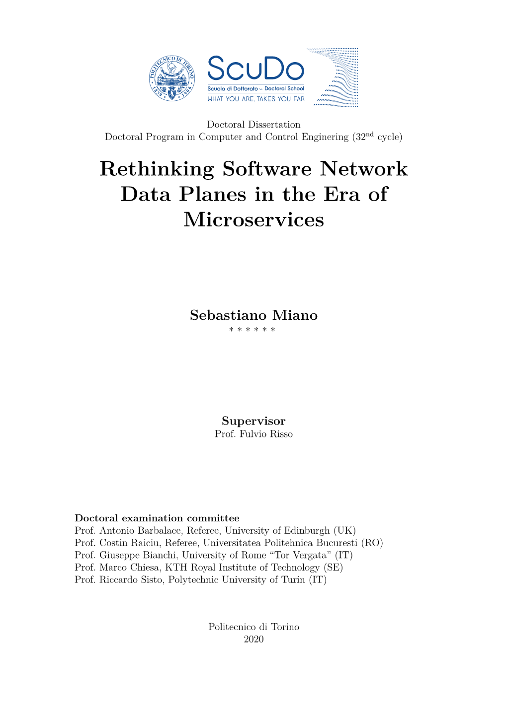 Rethinking Software Network Data Planes in the Era of Microservices