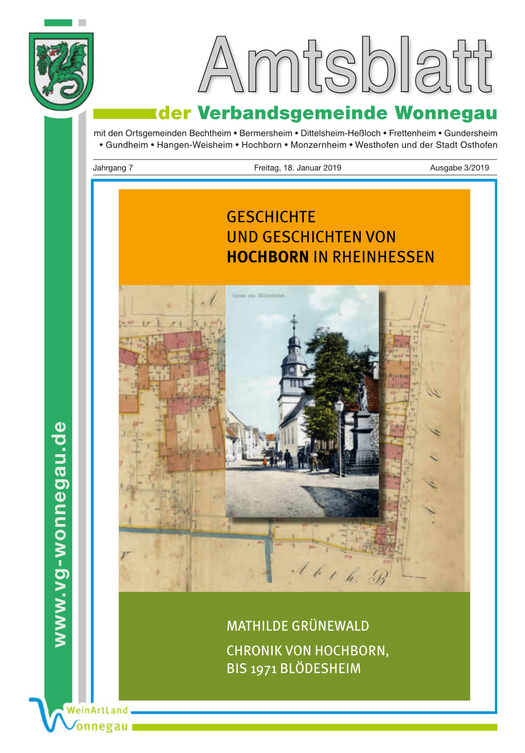 Hochborn • Monzernheim • Westhofen Und Der Stadt Osthofen