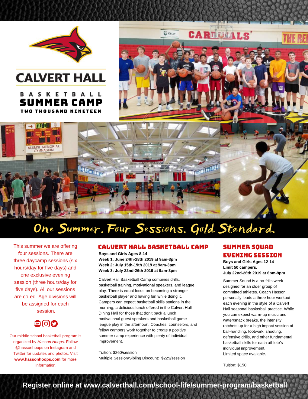 Calvert Hall Summer Camp Flyer 2019