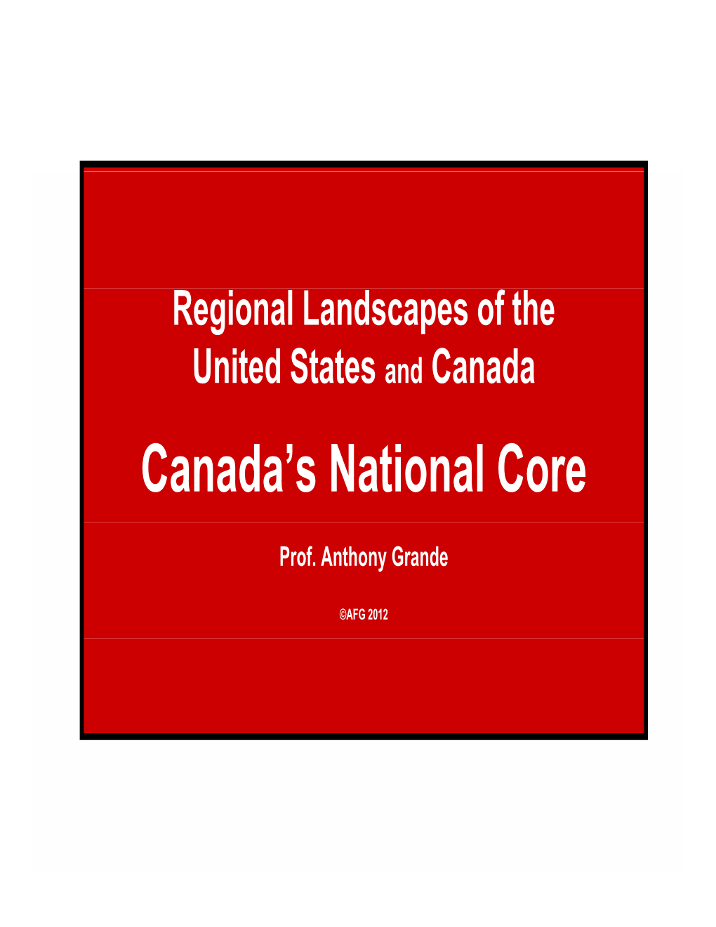 Canada's National Core