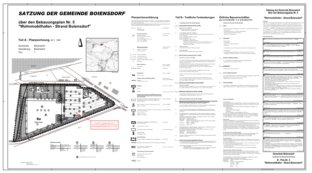 Satzung Der Gemeinde Boiensdorf SATZUNG DER GEMEINDE BOIENSDORF Über Den Bebauungsplan Nr