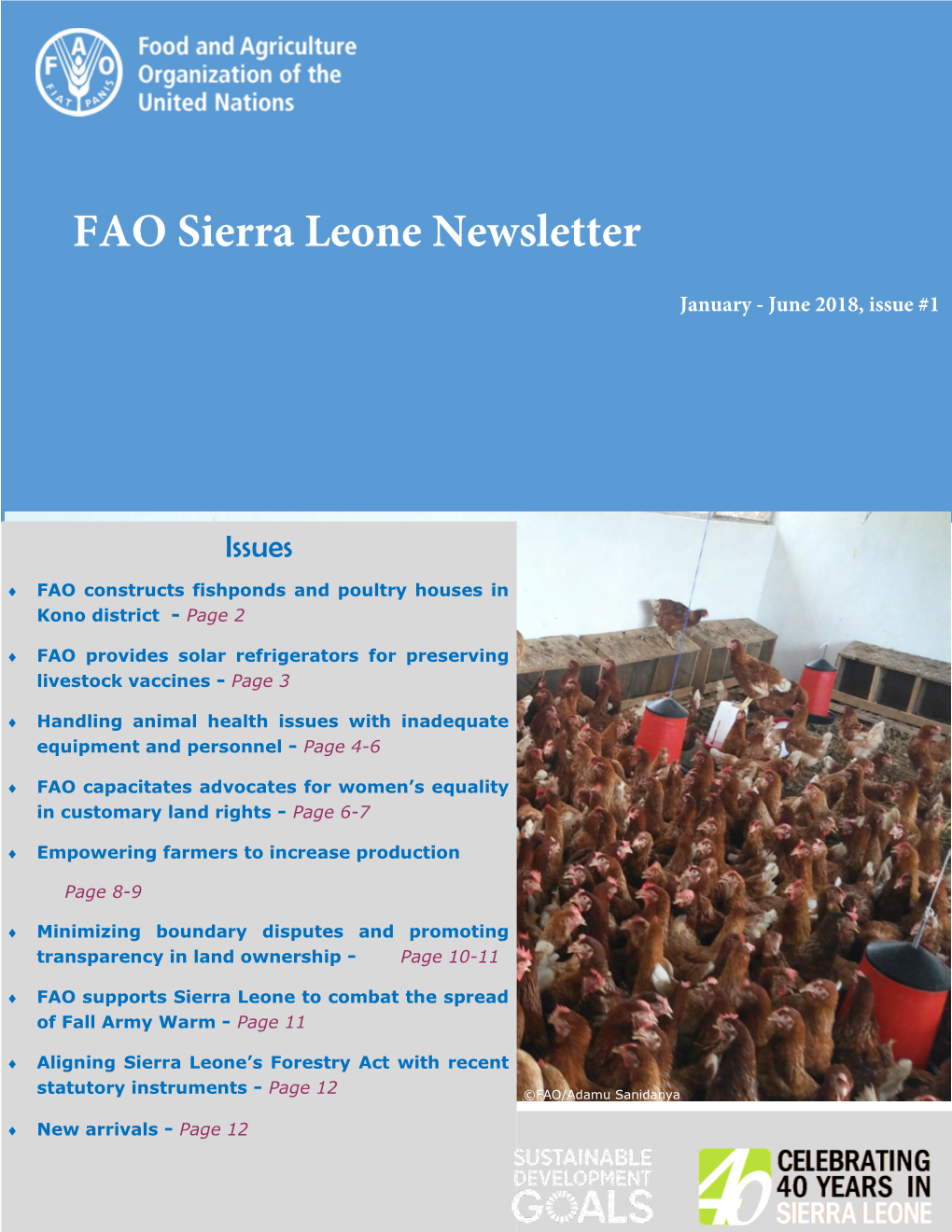 FAO Sierra Leone Newsletter, January