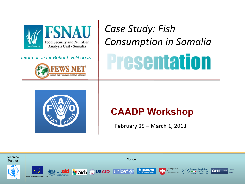 Fish Consumption in Somalia