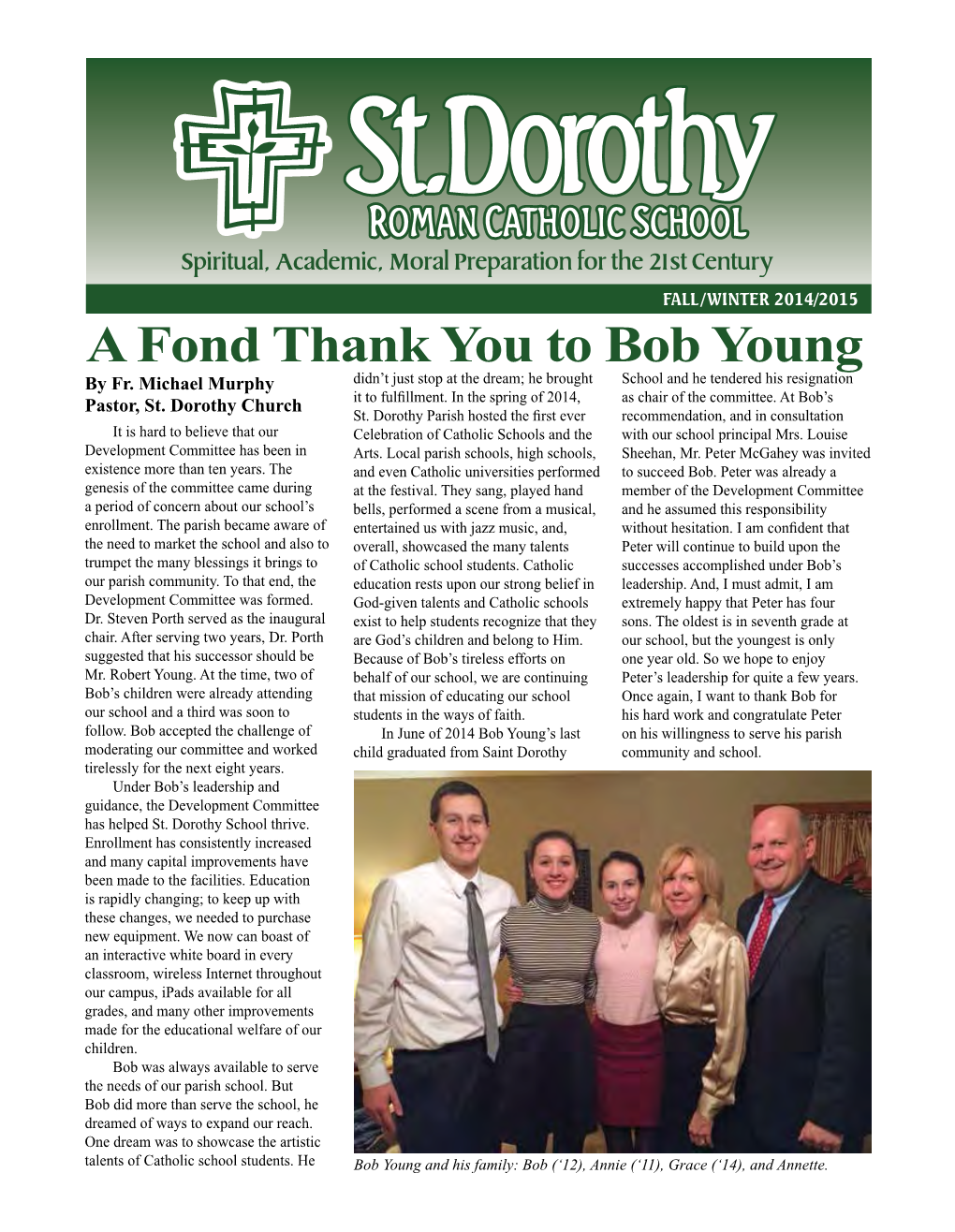 A Fond Thank You to Bob Young by Fr