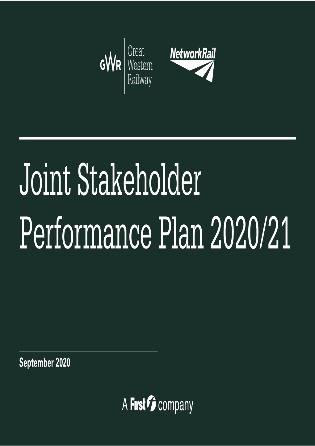 GWR Stakeholder Performance Plan 202021