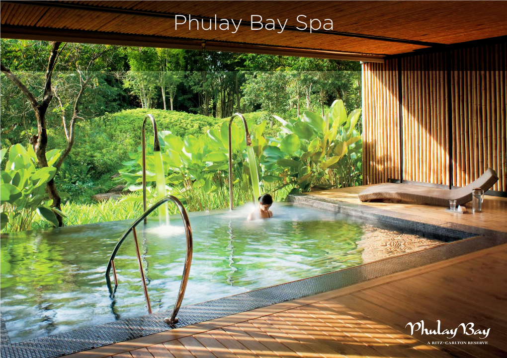 Phulay Bay Spa Menu