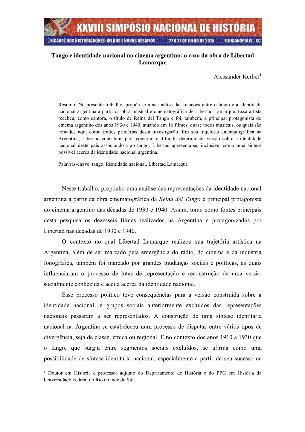 O Caso Da Obra De Libertad Lamarque Alessander Kerber1