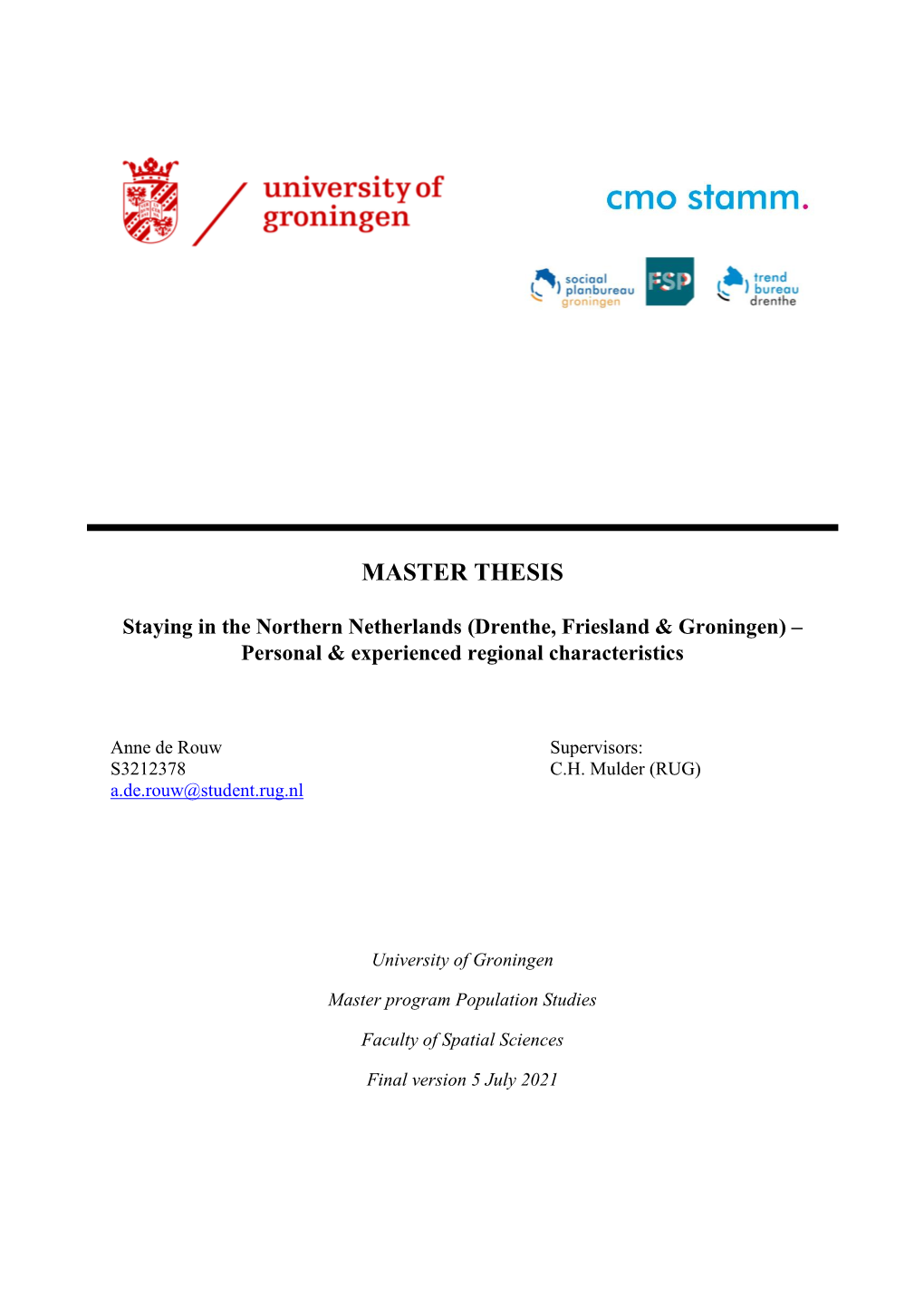 Master Thesis