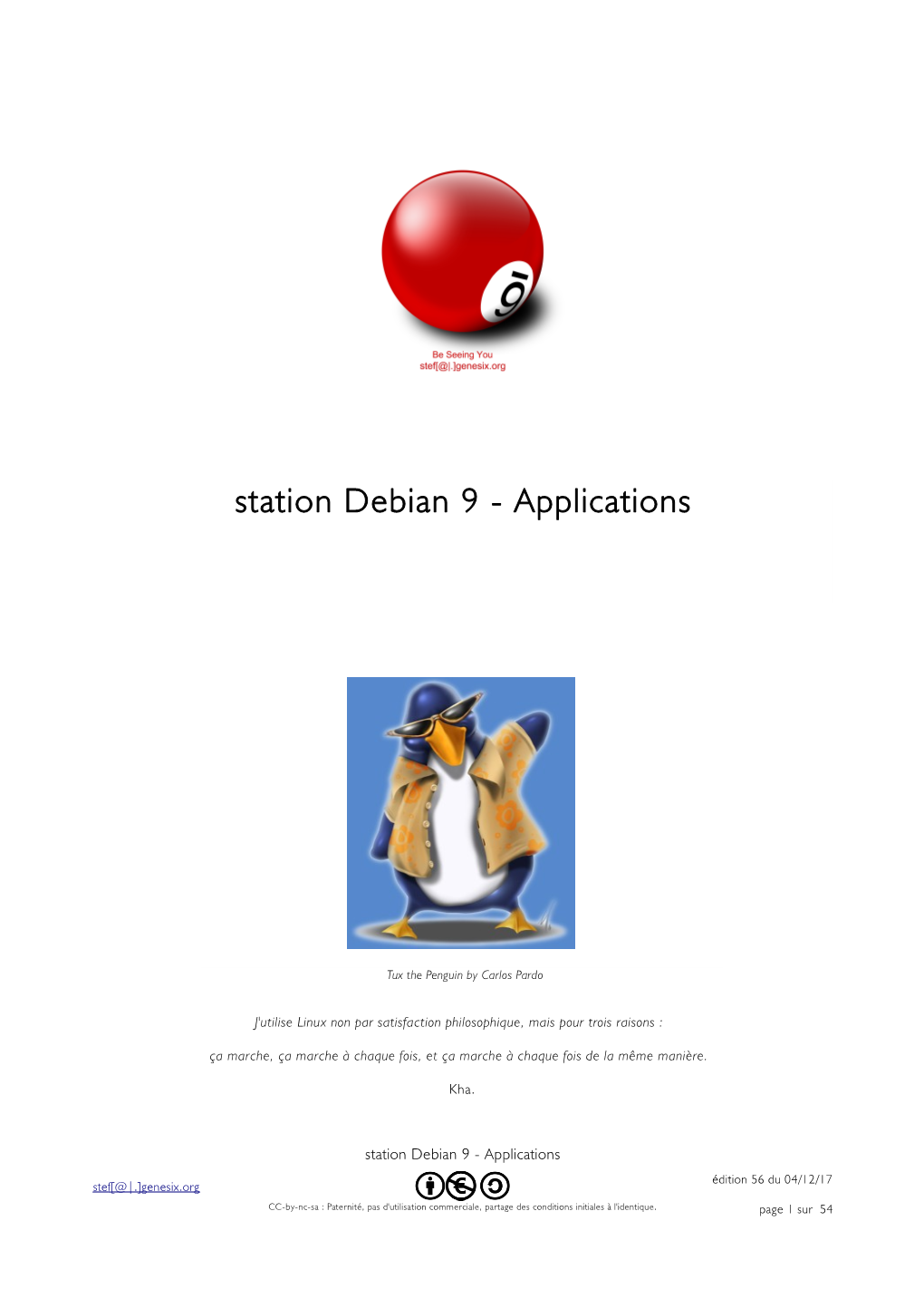 Station Debian 9 - Applications